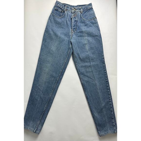 Vintage Lawman Jeans Size 7 27x32 Western Cowgirl Rodeo Button Fly Tapered Mom - Picture 4 of 15